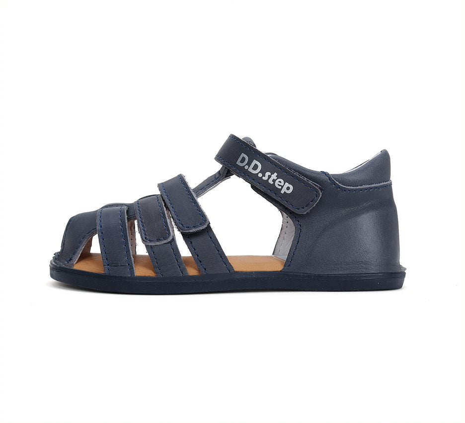Sandalias respetuosas de piel Azul Marino - Ohana Barefoot