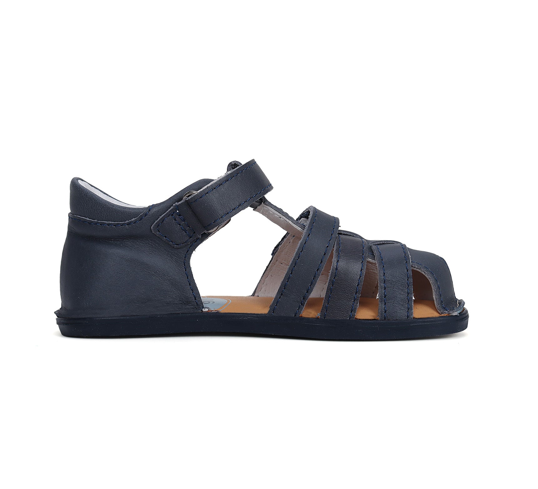Sandalias respetuosas de piel Azul Marino - Ohana Barefoot