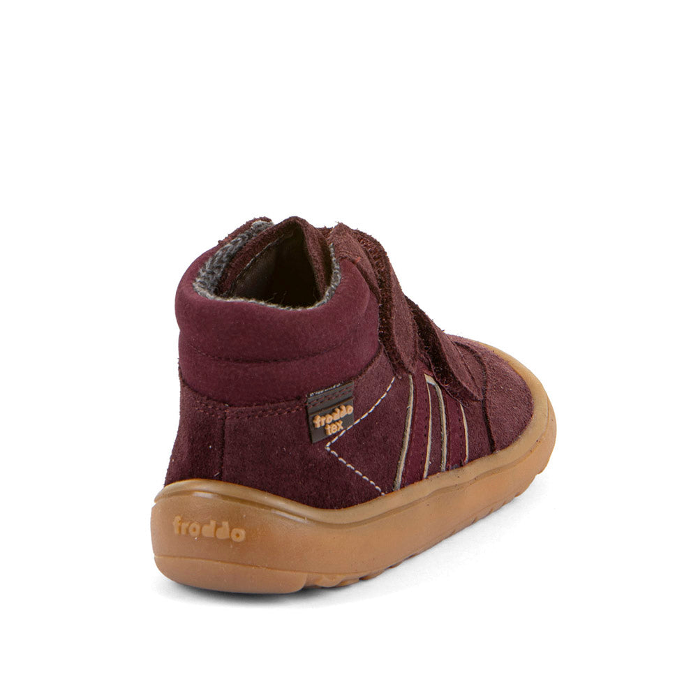 Bota respetuosa F-Motion Tex Bordeaux con membrana TEX - Ohana Barefoot