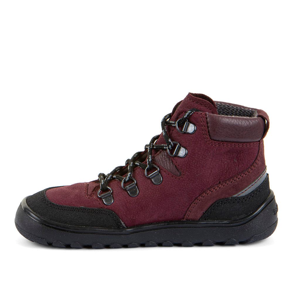 Bota barefoot Up Trail Tex Bordeaux con membrana TEX - Ohana Barefoot