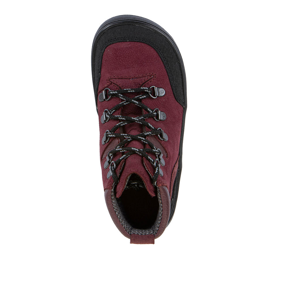 Bota barefoot Up Trail Tex Bordeaux con membrana TEX - Ohana Barefoot