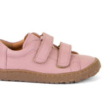 Zapatilla respetuosa de piel color Rosa