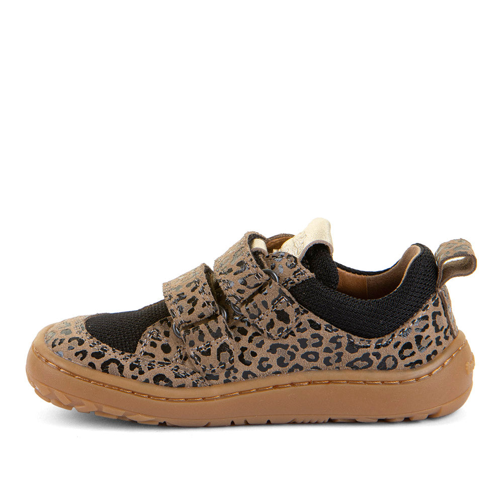 Deportiva respetuosa Baze Beige/ animal print hidrofugado - Ohana Barefoot