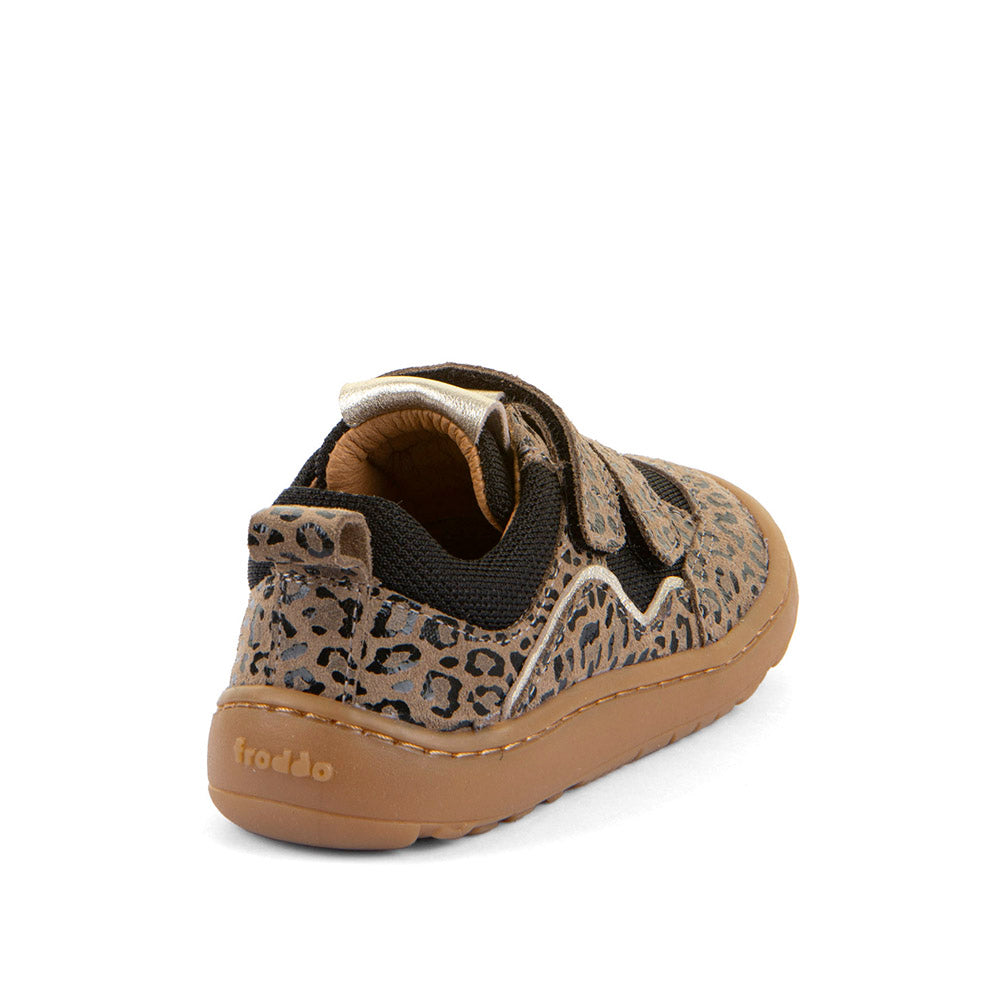 Deportiva respetuosa Baze Beige/ animal print hidrofugado - Ohana Barefoot