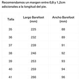 Bailarina barefoot modelo Fresa en 2 hormas