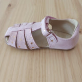 Sandalia respetuosa Rosa con estrellas con puntera cerrada - Ohana Barefoot