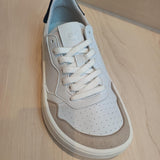 Zapatilla barefoot horma ancha Axis Blanco-Marino - Ohana Barefoot