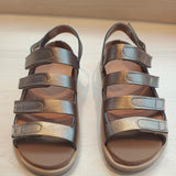 Sandalia barefoot para plantillas Bason Metalizado Mercurio - Ohana Barefoot