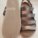 Sandalia barefoot para plantillas Bason Metalizado Mercurio - Ohana Barefoot
