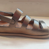 Sandalia barefoot para plantillas Bason Metalizado Mercurio - Ohana Barefoot