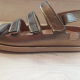 Sandalia barefoot para plantillas Bason Metalizado Mercurio - Ohana Barefoot