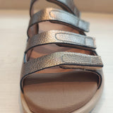 Sandalia barefoot para plantillas Bason Metalizado Mercurio - Ohana Barefoot