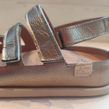 Sandalia barefoot para plantillas Bason Metalizado Mercurio - Ohana Barefoot