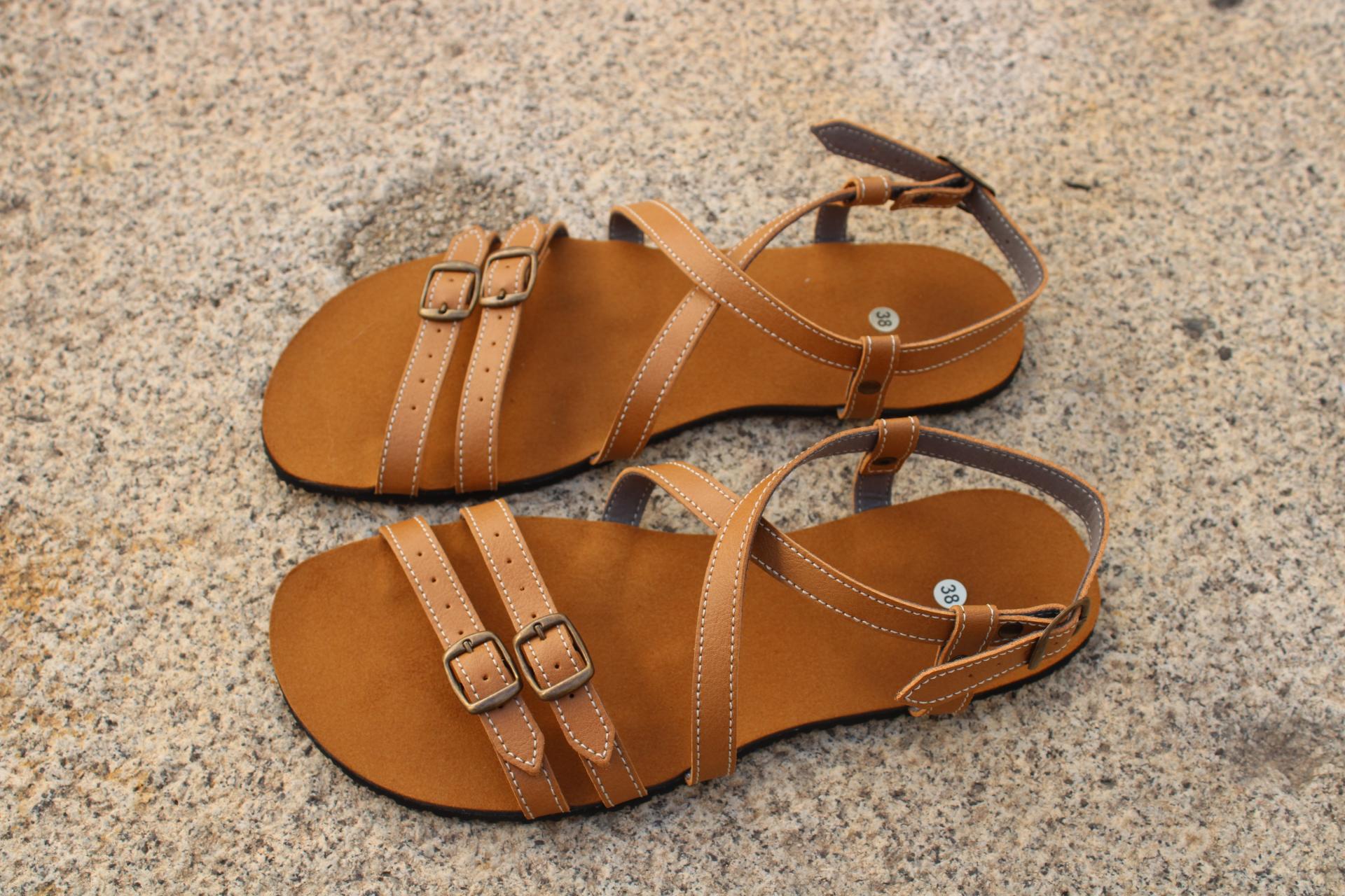Sandalia respetuosa Jardin Camel - Ohana Barefoot