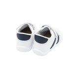 Deportiva respetuosa B500 Amancio Blanco Navy piel lavable