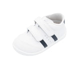 Deportiva respetuosa B500 Amancio Blanco Navy piel lavable