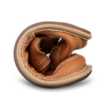 Calzado respetuoso en piel modelo Lulu Camel