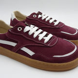 Sneakers barefoot Marina serraje en color granate