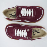 Sneakers barefoot Marina serraje en color granate