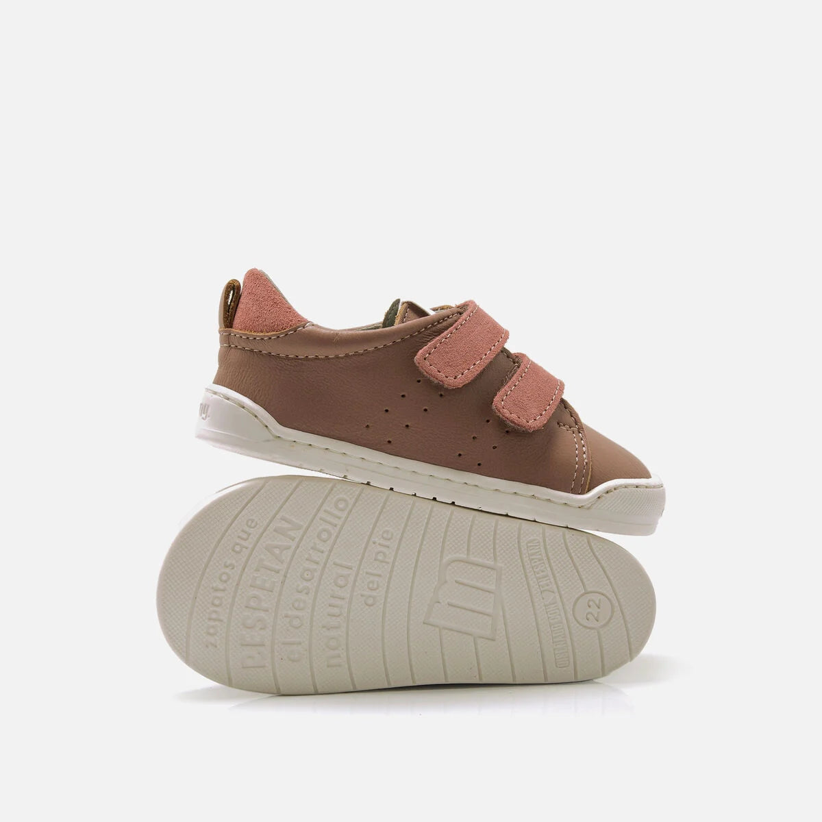Zapatilla respetuosa Baby taupe - Ohana Barefoot
