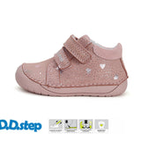 Zapatilla respetuosa repelente al agua color Rosa con Corazones