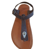 Sandalia respetuosa de piel color Marron