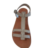 Sandalia respetuosa de piel en color Lama