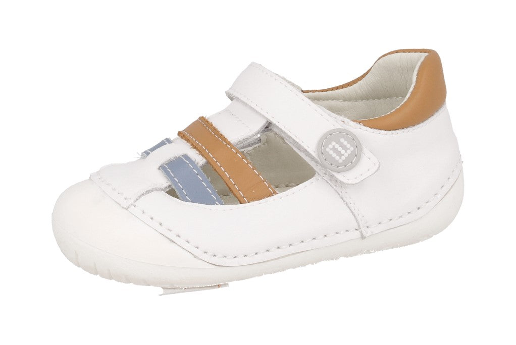 SANDALIA RESPETUOSA GATEAFLEX BLANCO CAMEL - ANDANINES - Ohana Barefoot