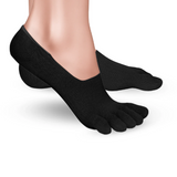 Calcetines de dedos "invisible" en color negro