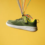 Deportiva barefoot Foot Run water resistant Verde y Amarillo