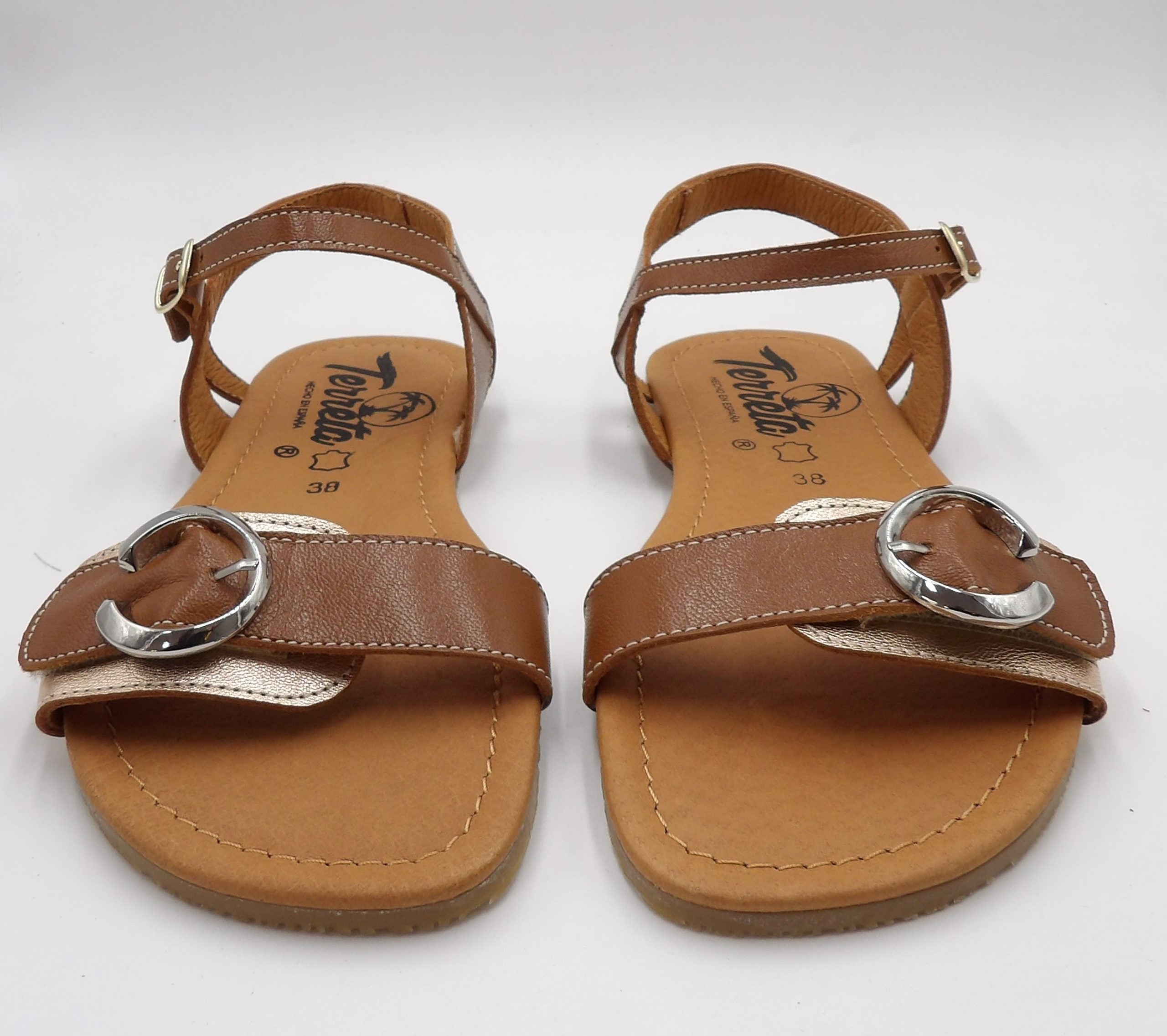 Sandalia barefoot Tabarca cuero/metalizado - Ohana Barefoot