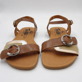 Sandalia barefoot Tabarca cuero/metalizado - Ohana Barefoot