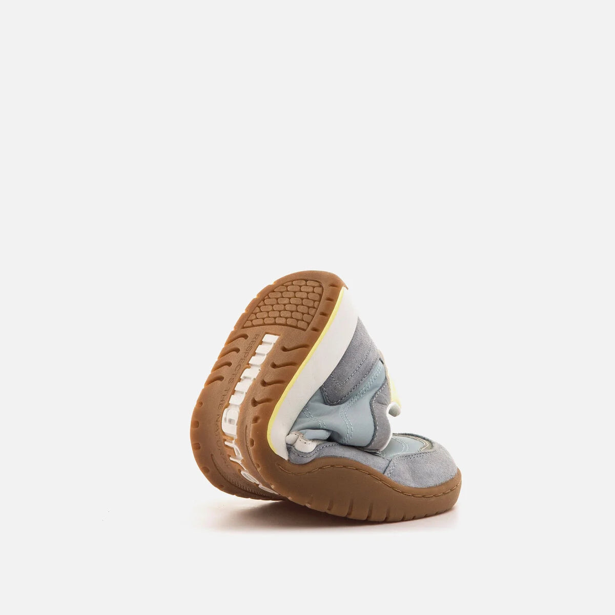 Zapatilla barefoot de piel Free Orbit Azul claro - Ohana Barefoot