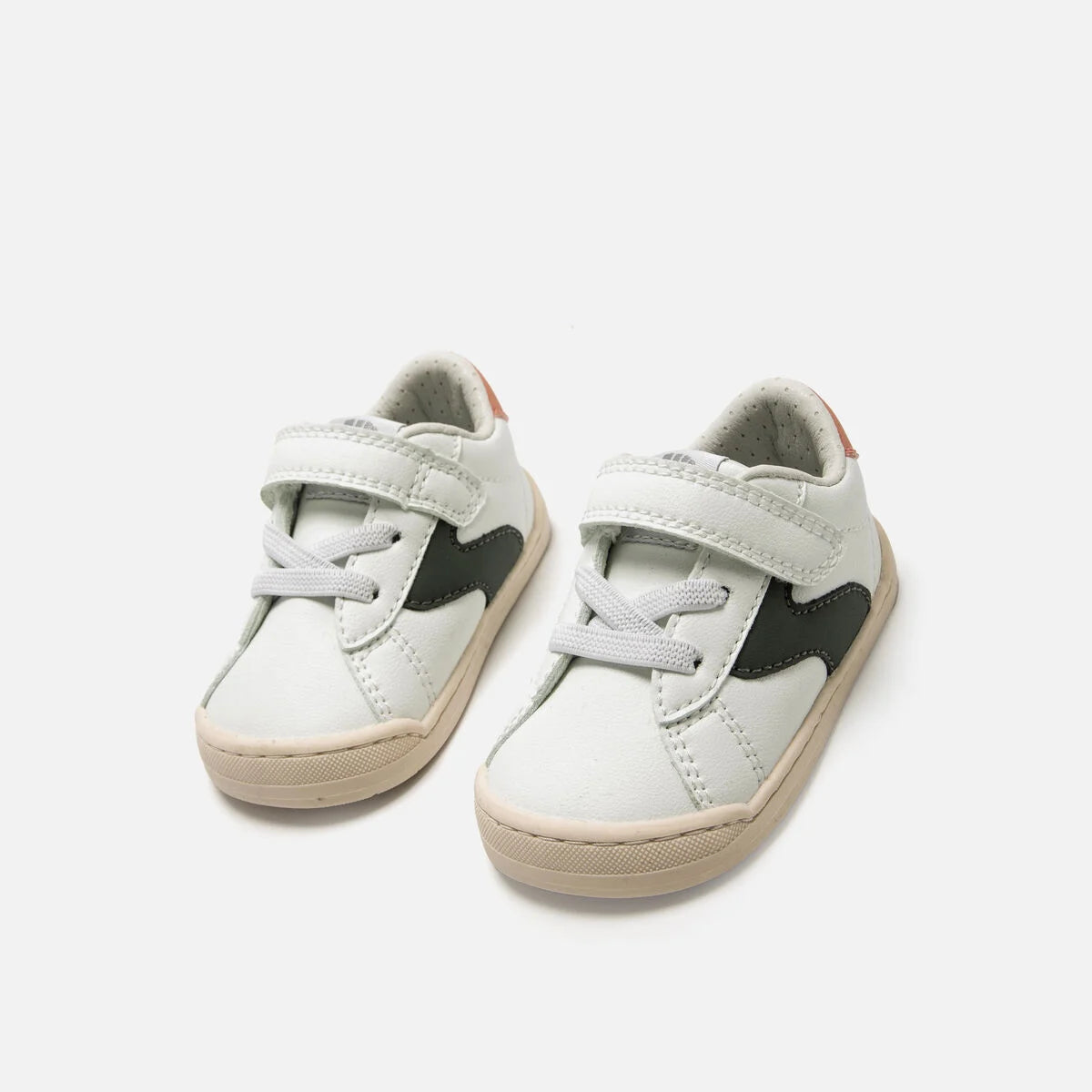 Deportiva respetuosa primeros pasos Free Baby Blanco/Verde - Ohana Barefoot