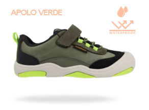 Deportiva respetuosa Waterproof Apolo Verde - Ohana Barefoot