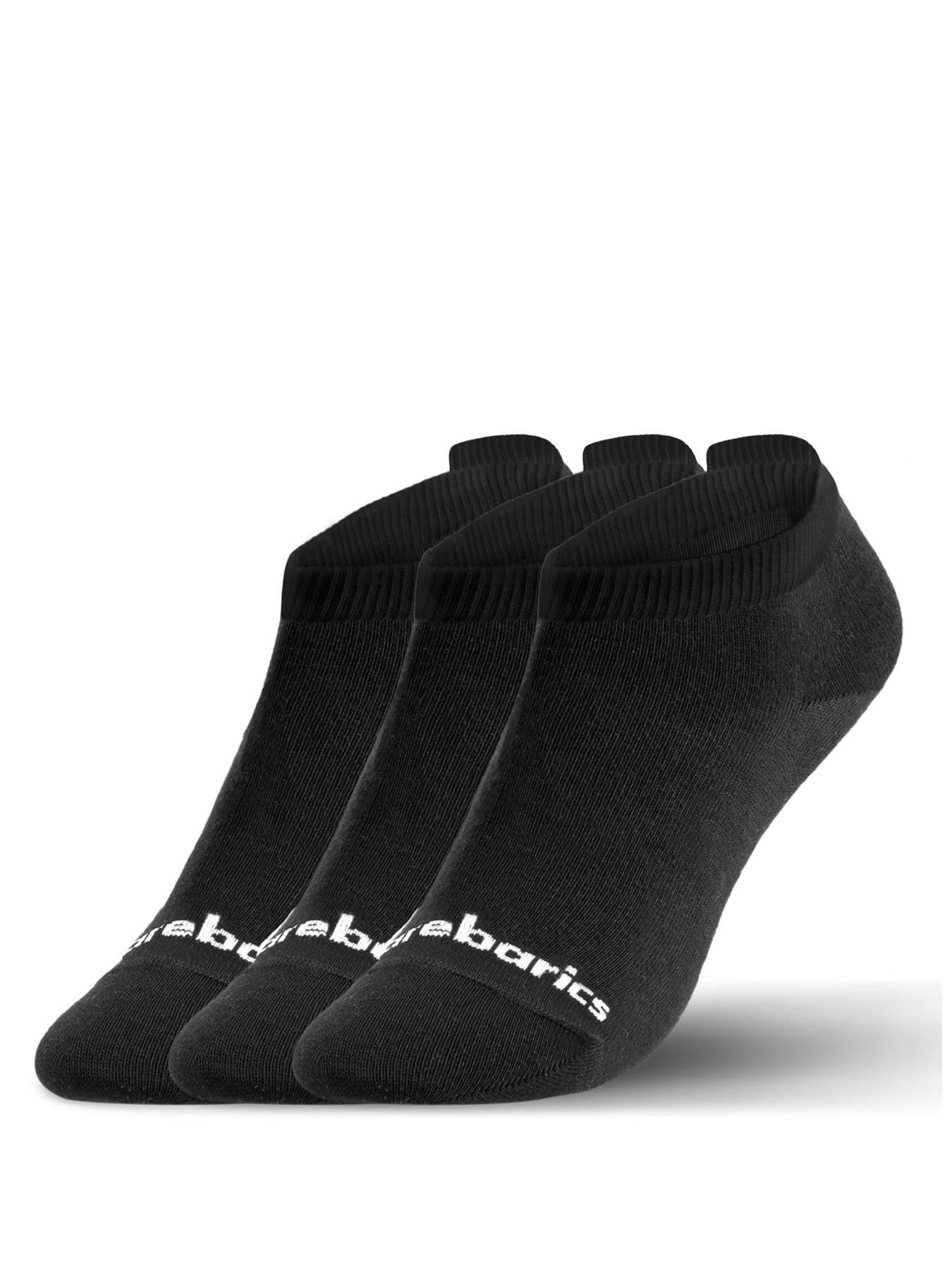 Pack de 3 pares de calcetines barefoot cortos (Low Cut) en color Negro - Ohana Barefoot