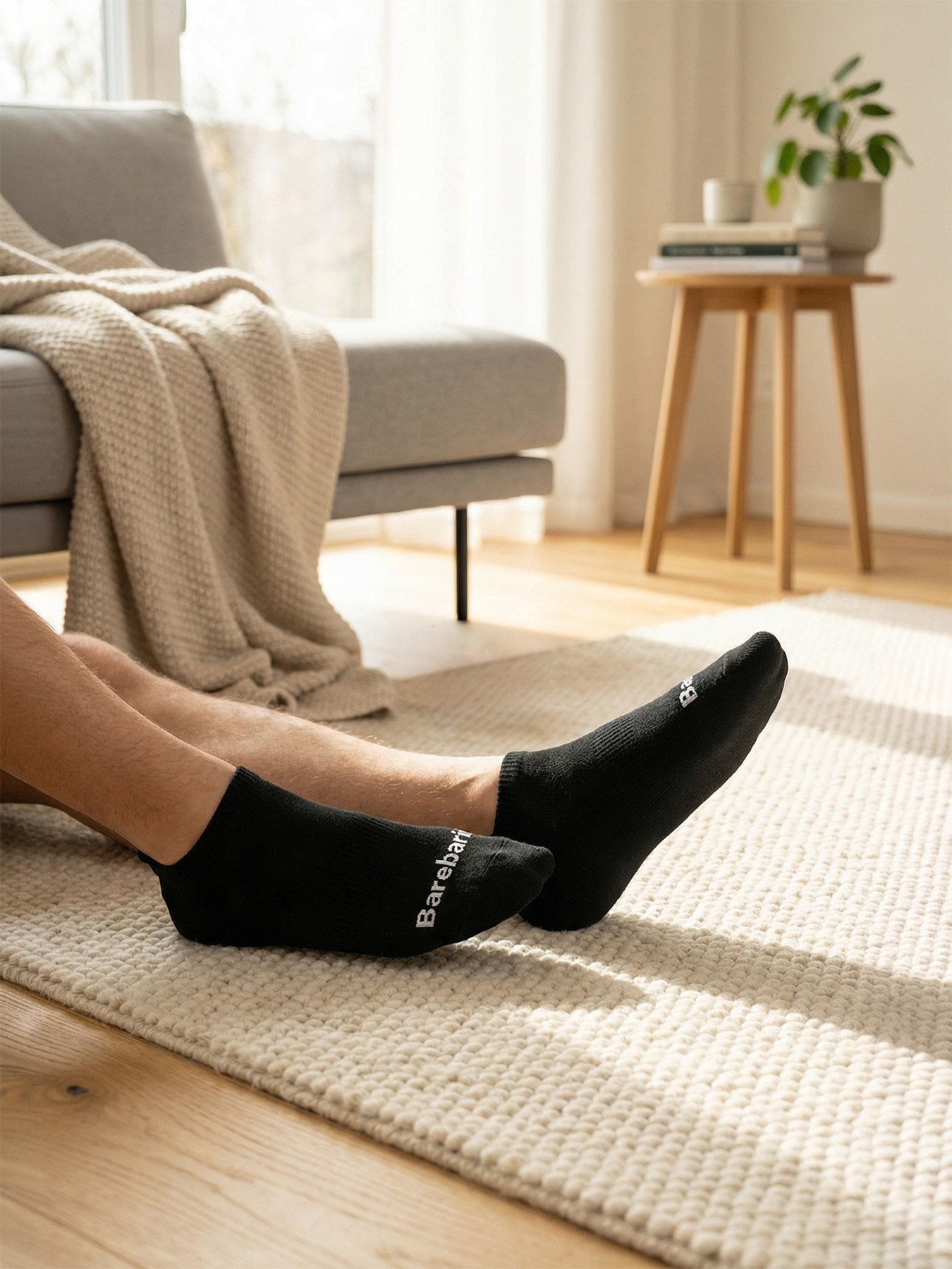 Pack de 3 pares de calcetines barefoot cortos (Low Cut) en color Negro - Ohana Barefoot