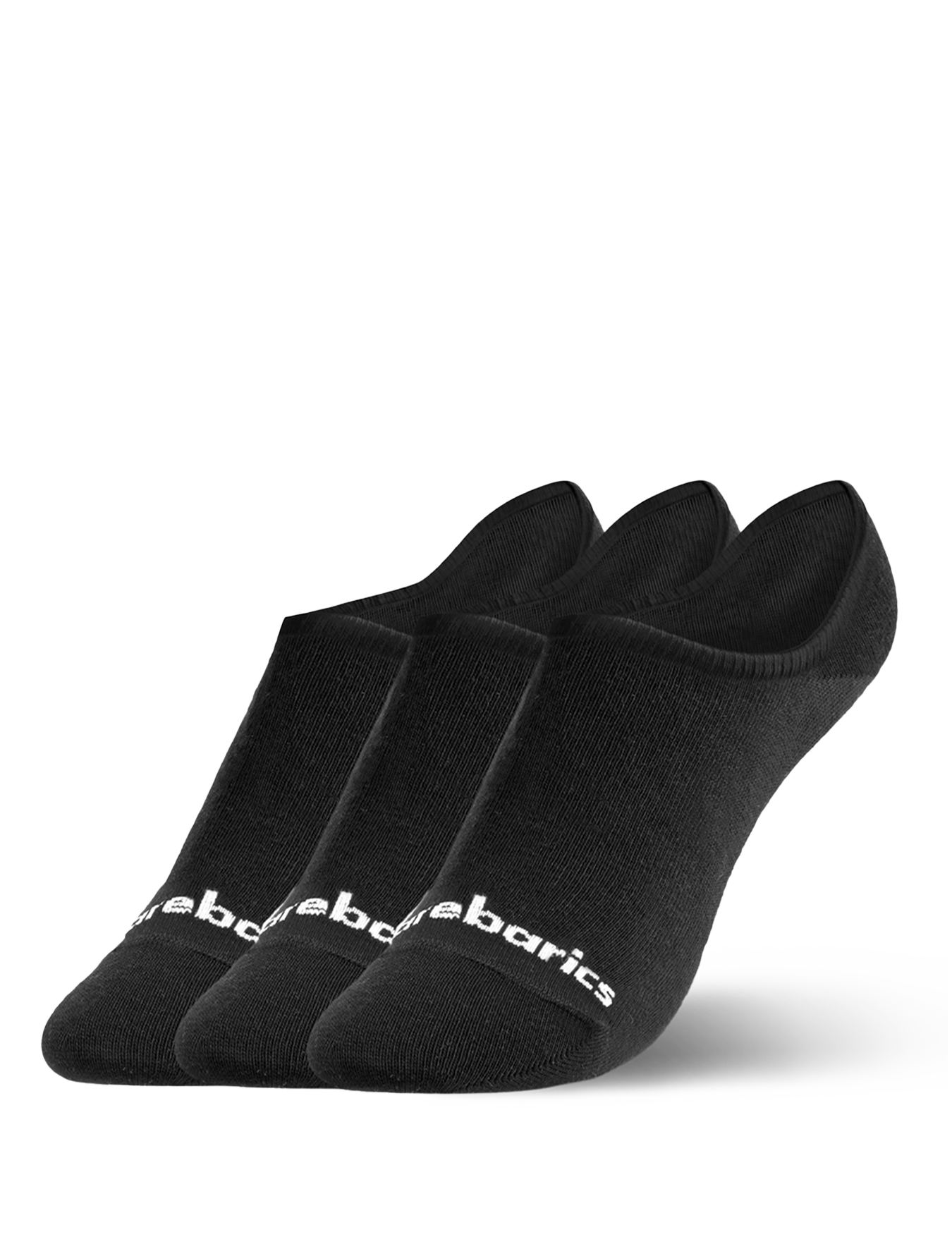 Pack de 3 pares de calcetines barefoot invisible (No Show) color Negro - Ohana Barefoot