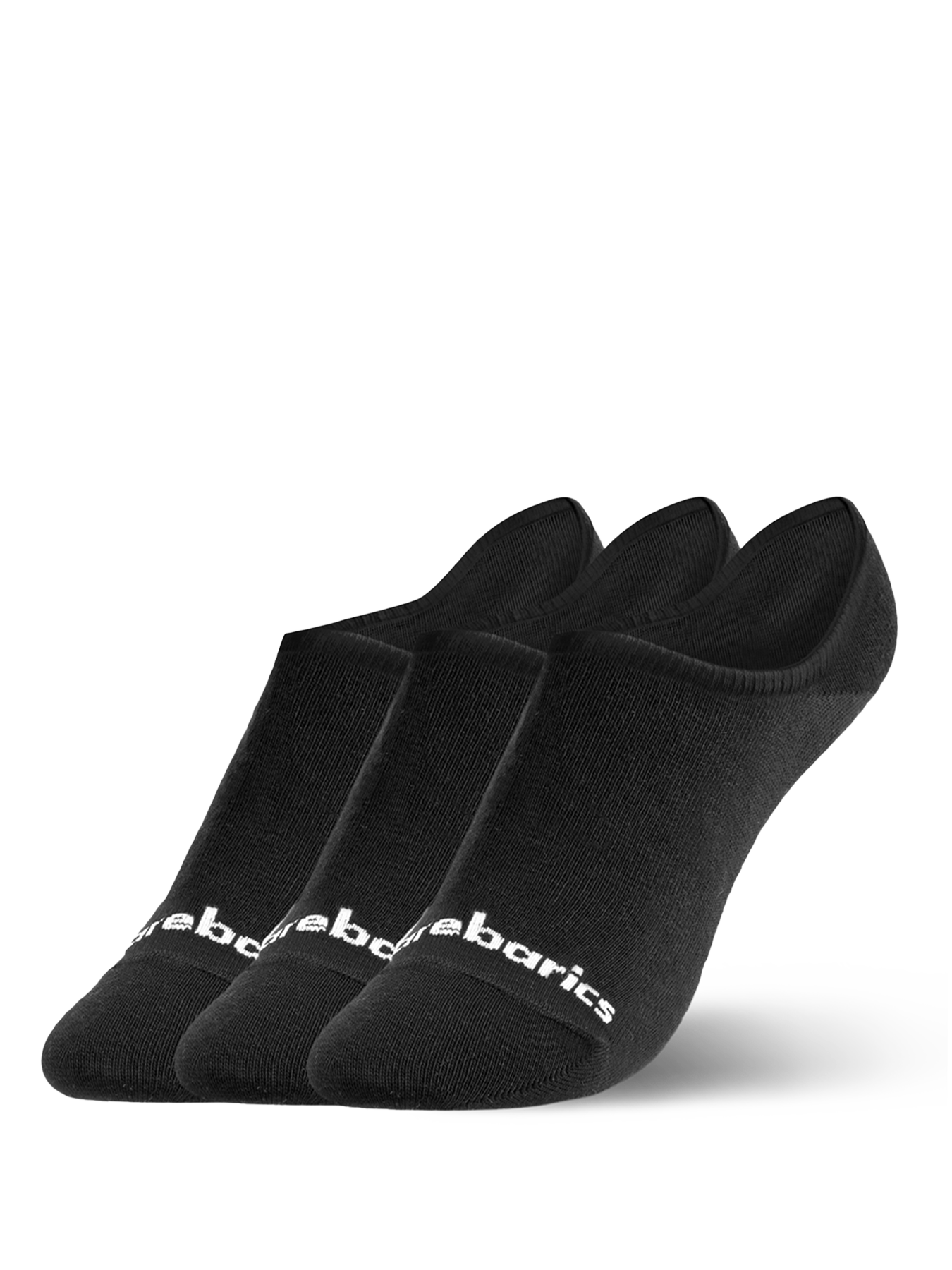 Pack de 3 pares de calcetines barefoot invisible (No Show) color Negro - Ohana Barefoot