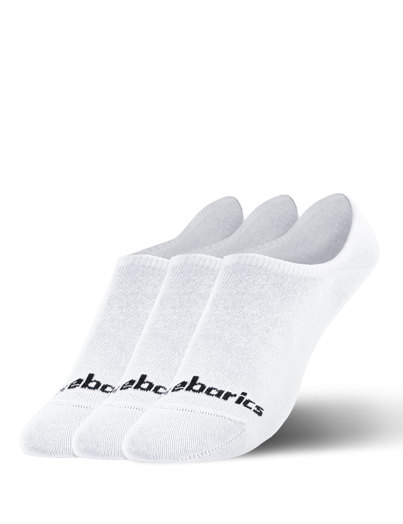 Pack de 3 pares de calcetines invisibles ( No-Show) color blanco - Ohana Barefoot