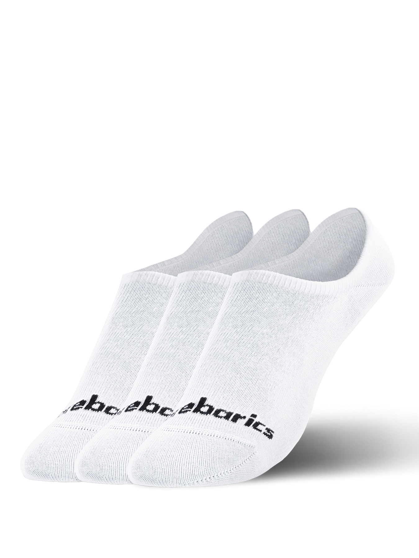 Pack de 3 pares de calcetines invisibles ( No-Show) color blanco - Ohana Barefoot