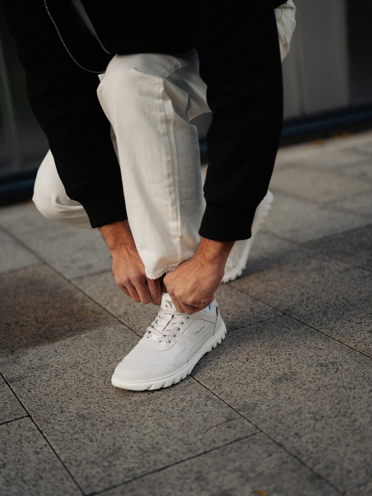 Barefoot sneakers Zing Frost Light Grey & White - Ohana Barefoot