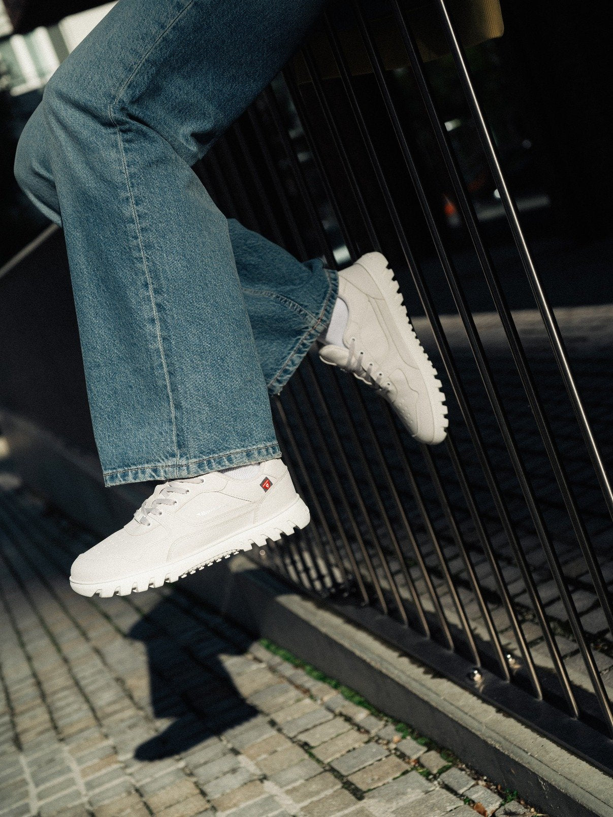 Barefoot sneakers Zing Frost Light Grey & White - Ohana Barefoot