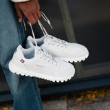 Barefoot sneakers Zing Frost Light Grey & White - Ohana Barefoot