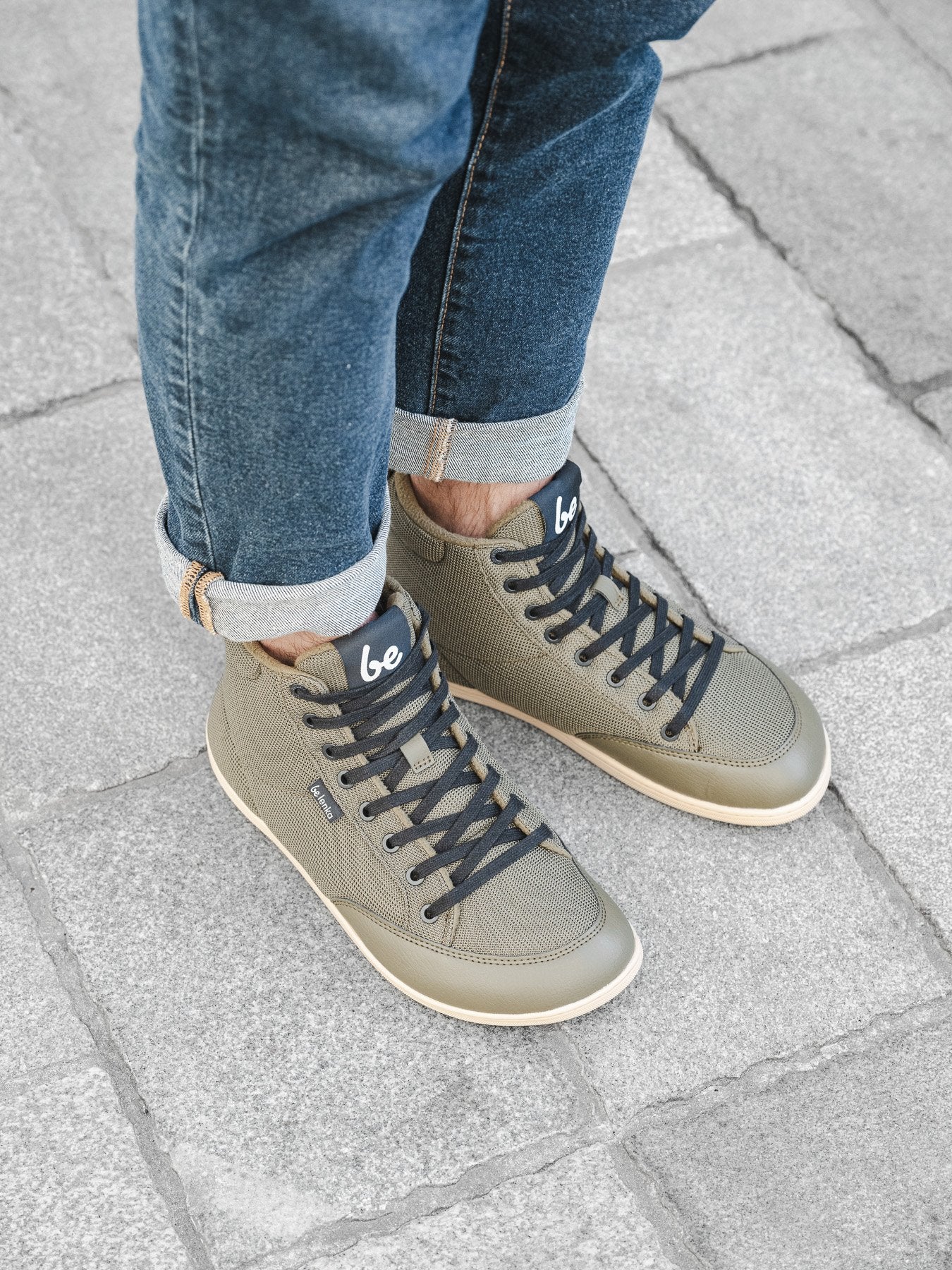 Bota barefoot Rebound Thermo Army Green - Ohana Barefoot