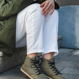Bota barefoot Rebound Thermo Army Green - Ohana Barefoot