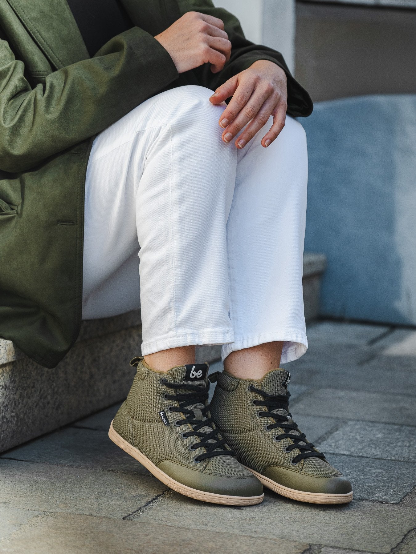 Bota barefoot Rebound Thermo Army Green - Ohana Barefoot