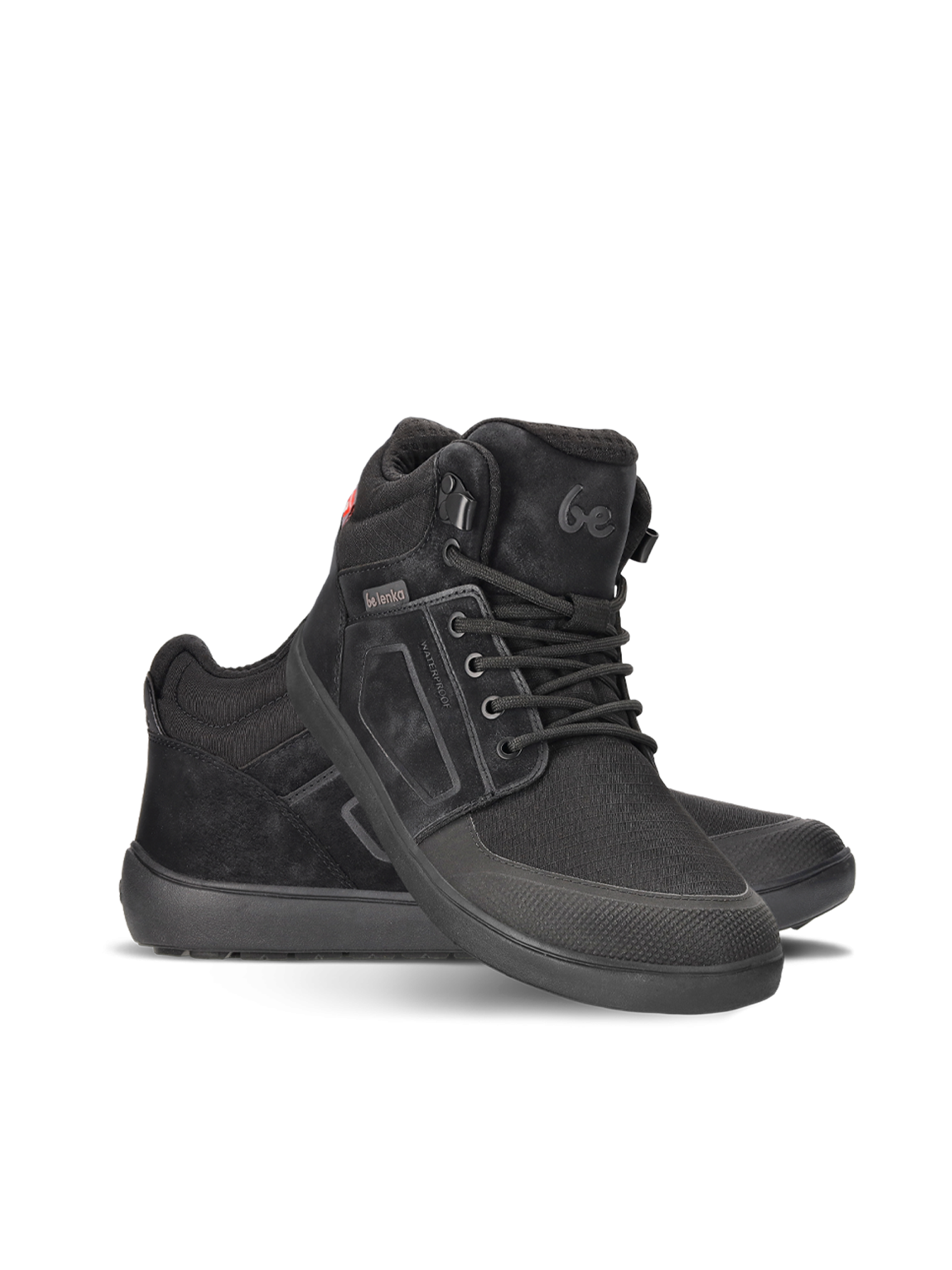 Bota barefoot impermeable ArcticEdge All Black - Ohana Barefoot