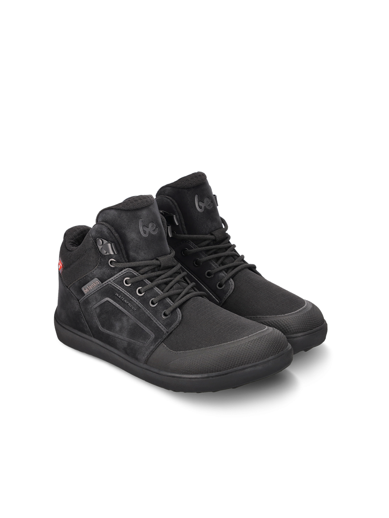 Bota barefoot impermeable ArcticEdge All Black - Ohana Barefoot