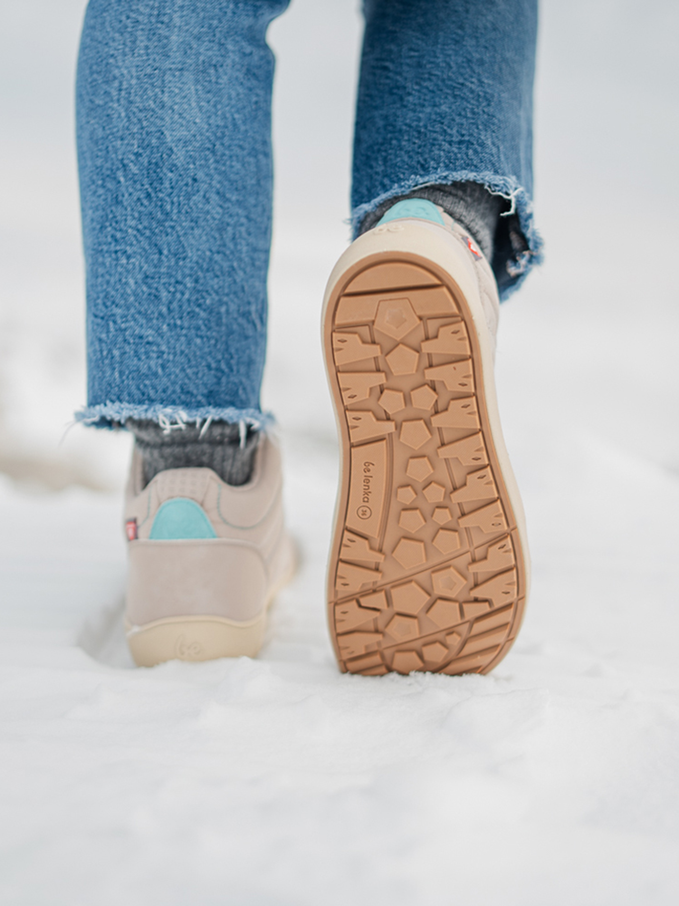 Bota barefoot ArcticEdge Beige - Ohana Barefoot